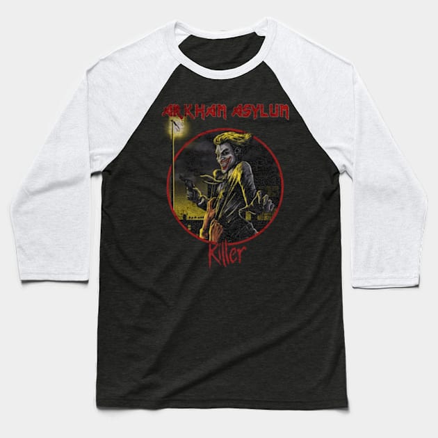 arkham asylum killer Baseball T-Shirt by yellowed